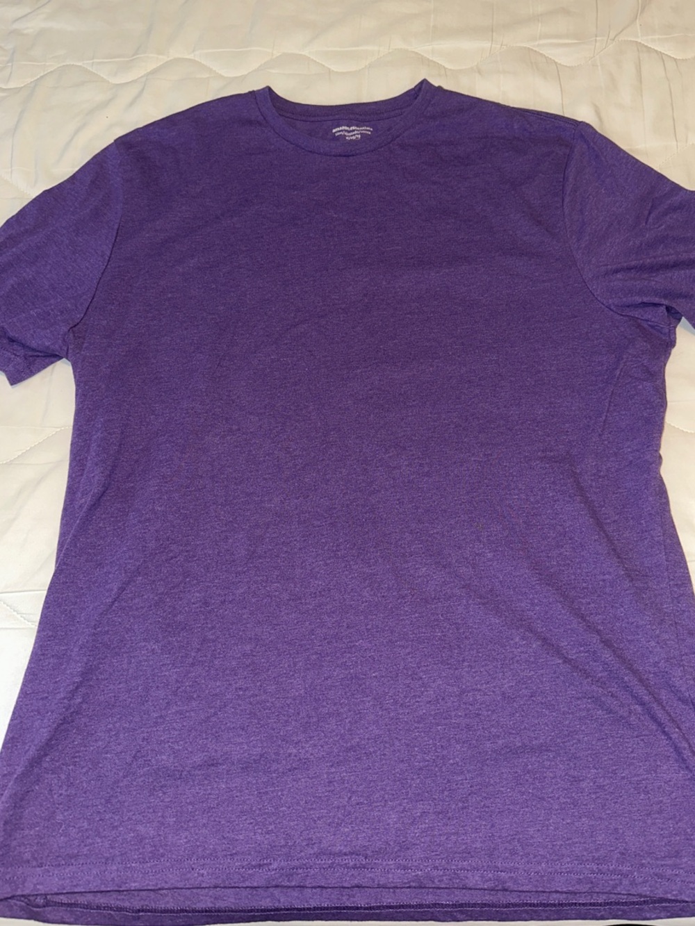 Amazon Essentials Purple Crewneck Short Sleeve Tee